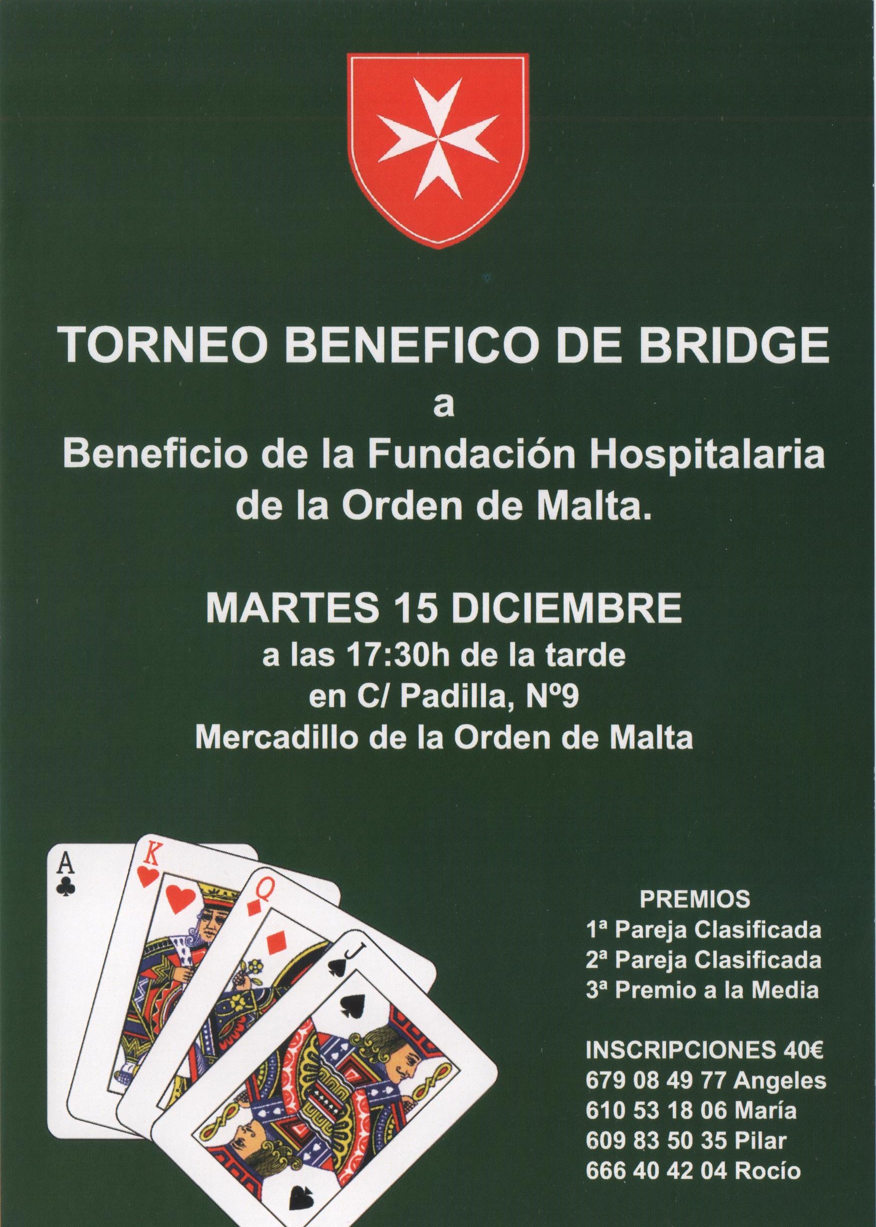 Torneo Bridge Orden de Malta 2015